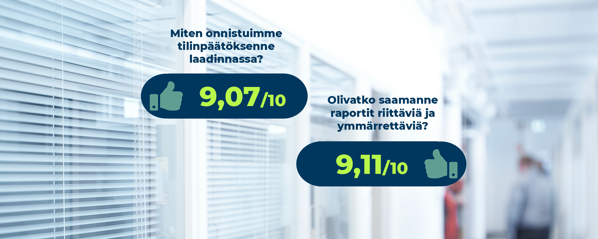 Aallon Groupin asiakkaat antoivat kyselyssä arvosanaksi yli 9/10